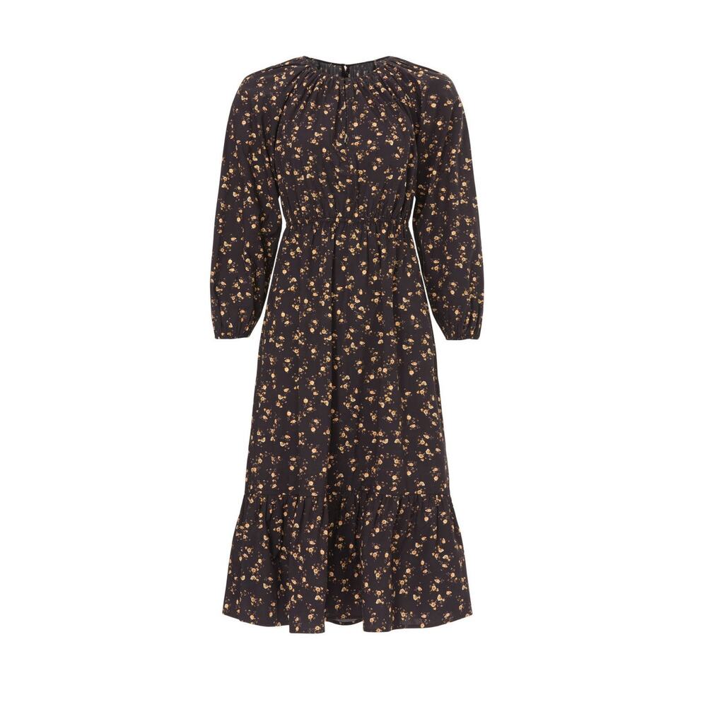 Rails Sal Black Floral Print Button Front Long Sl… - image 6